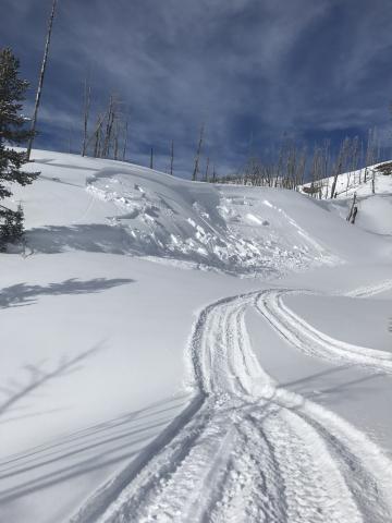 Small Avalanche On Wind-loaded Slope In Taylor Fork | Gallatin National ...