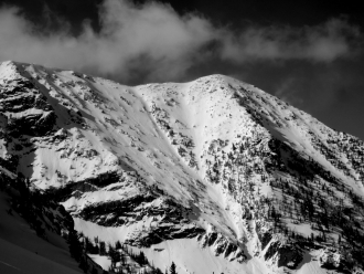 Natural avalanche Northern Madison Range - 3/26/16