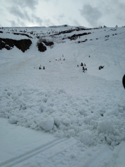 Wet Avalanches in Lionhead