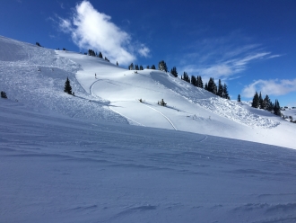 Avalanches above Goose Creek